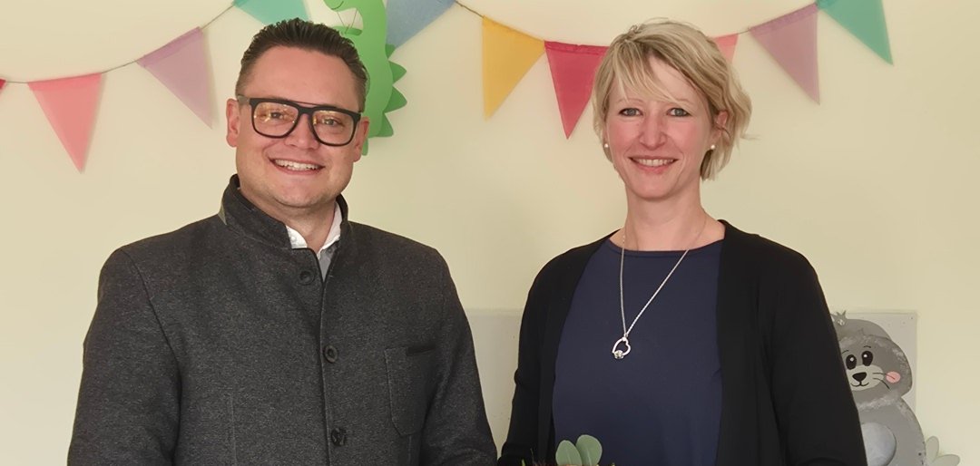 Auf diesem Bild sehen Sie Frederik Hohnstein und Meike Rieser.