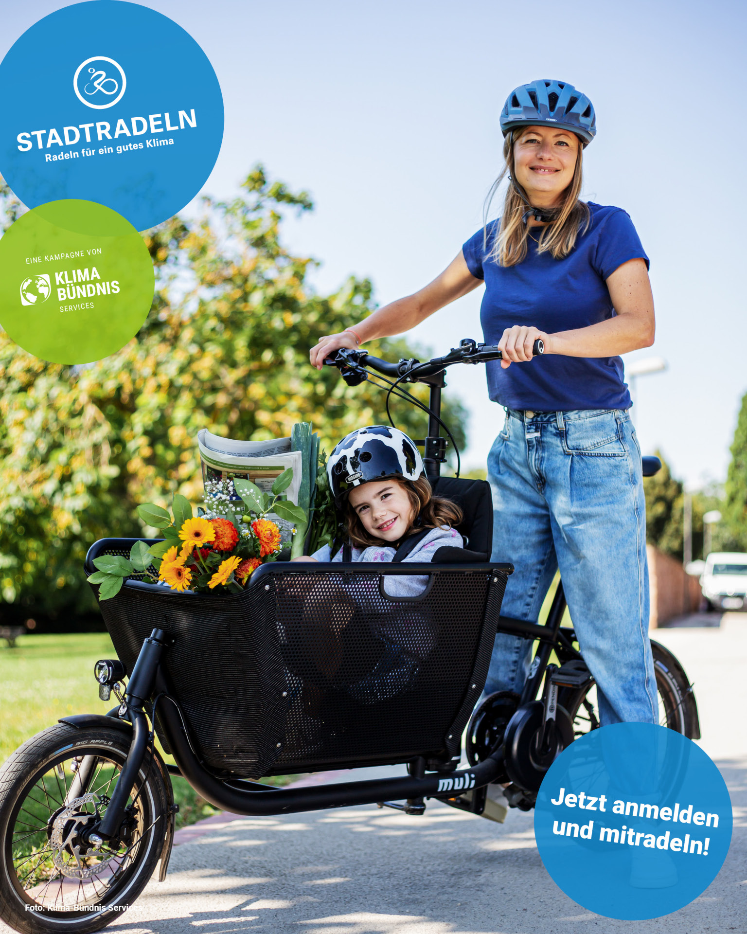 Hier sehen Sie eine Vorlage für die Aktion Stadtradeln.