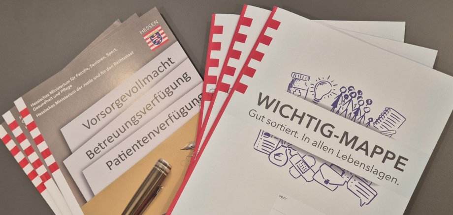 Wichtigmappe und Betreuungsrecht Hier sehen Sie die beiden Unterlagen Wichtigmappe und Betreuungsrecht.