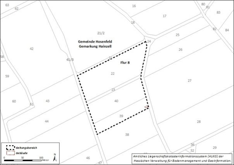 Sie sehen den Geltungsbereich der FNP- Änderung zum Bebauungsplan Nr. 11 „Freiflächenphotovoltaikanlage Schläberig“.