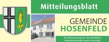 Hier geht es zum ePaper des Mitteilungsblattes der Gemeinde Hosenfeld