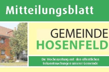 Hier geht es zum ePaper des Mitteilungsblattes der Gemeinde Hosenfeld
