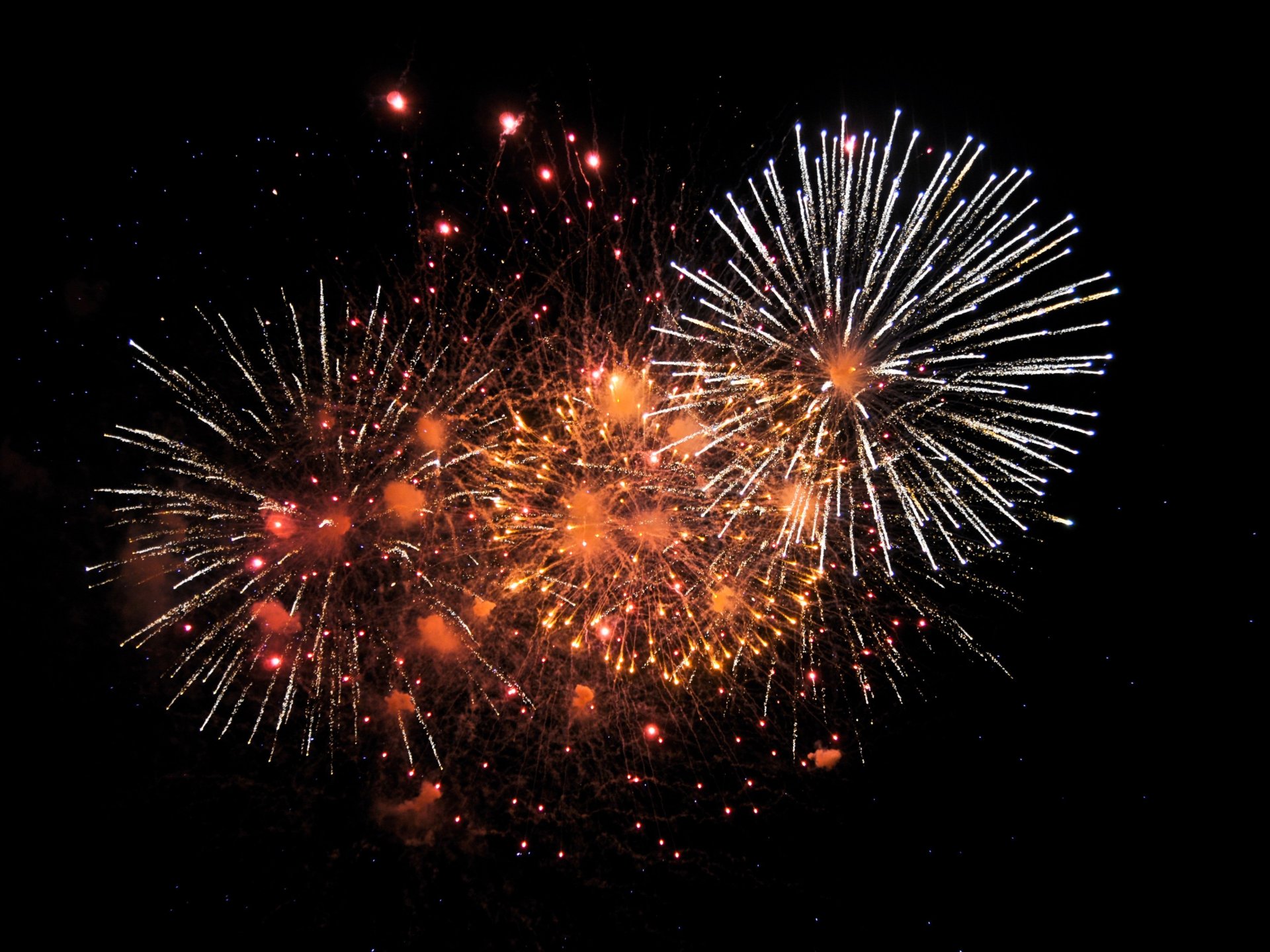Sie sehen ein Bild von einem Feuerwerk.