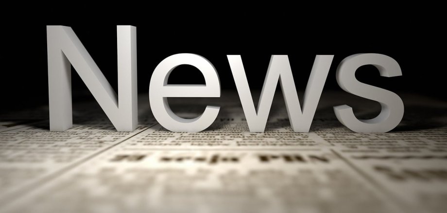 Sie sehen den Schriftzug "News" auf einer Zeitung.
