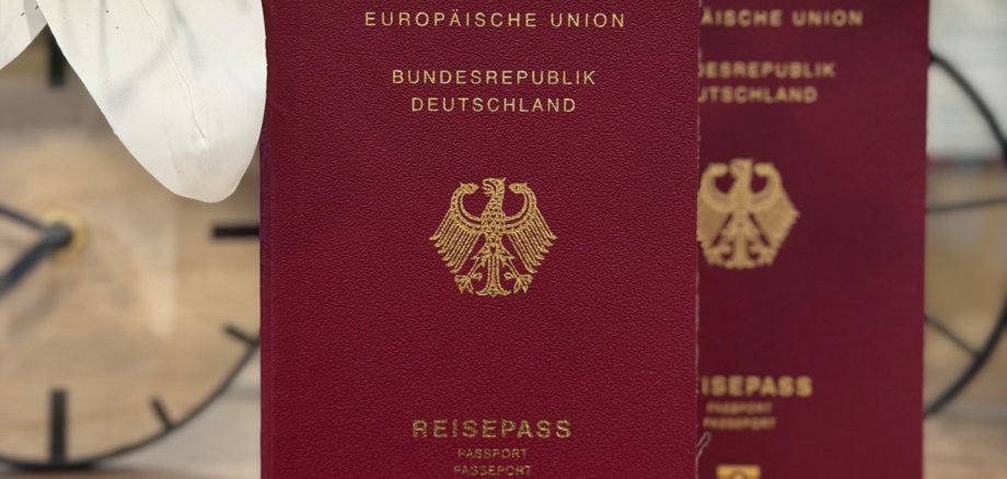 Sie sehen einen Deutschen Reisepass.