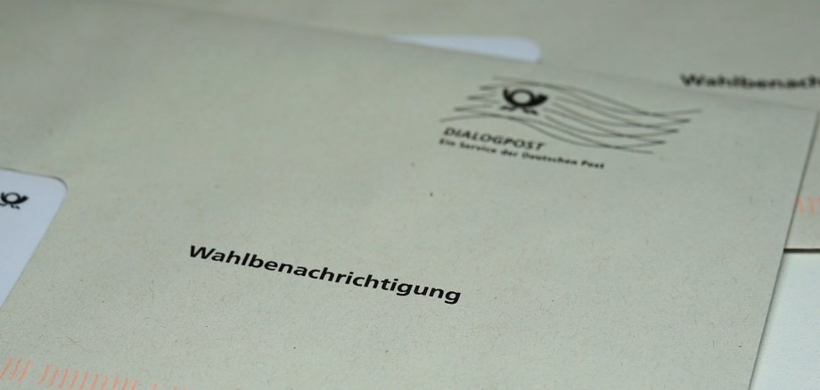 Sie sehen den Umschlag eines Wahlbriefes.