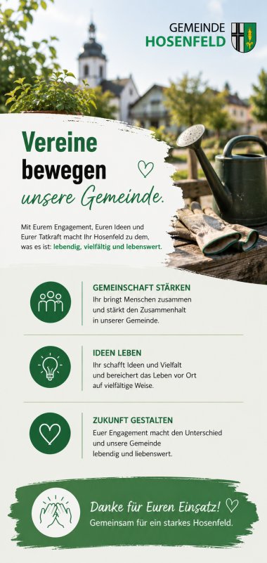 Hier sehen Sie eine kleine Danksagung an unsere Vereine.