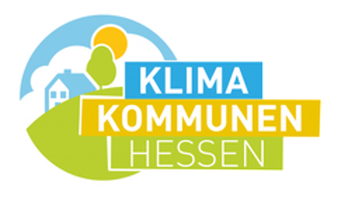 Hier sehen Sie das Logo der Klima Kommunen in Hessen.
