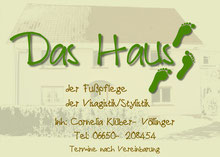 Sie sehen das Logo der Praxis Haus für Fußpflege.