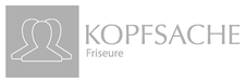 Hier sehen Sie das Logo des Friseuers Kopfsache in Hosenfeld.