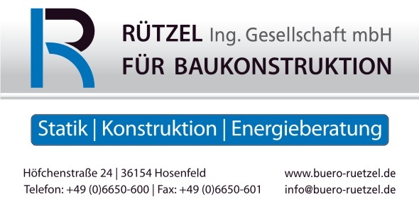 Hier sehen Sie das Logo der Rützel Ing. Gesellschaft mbH in Hosenfeld.