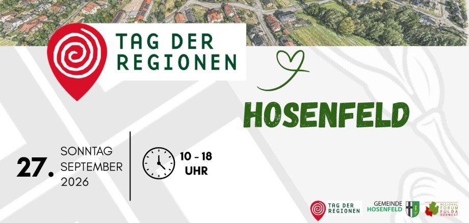 Tag der Regionen Banner Sie sehen den Banner vom Tag der Regionen 2026.