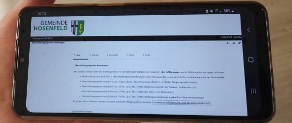 Die Online Services der Gemeinde Hosenfeld